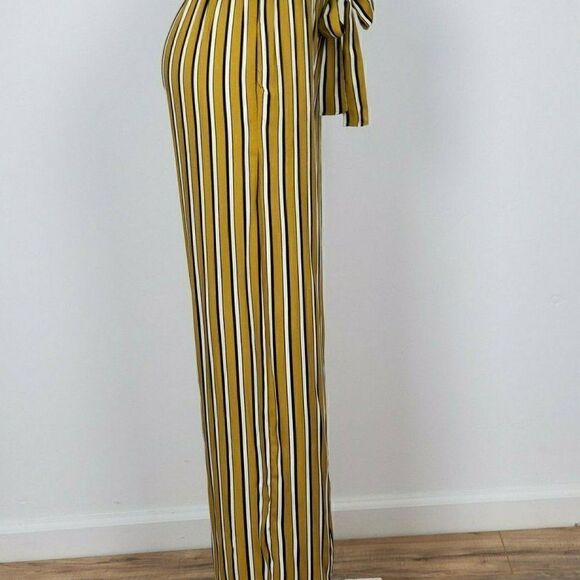 Ambiance apparel High Rise Wide Leg Pants Striped - Picture 4 of 5